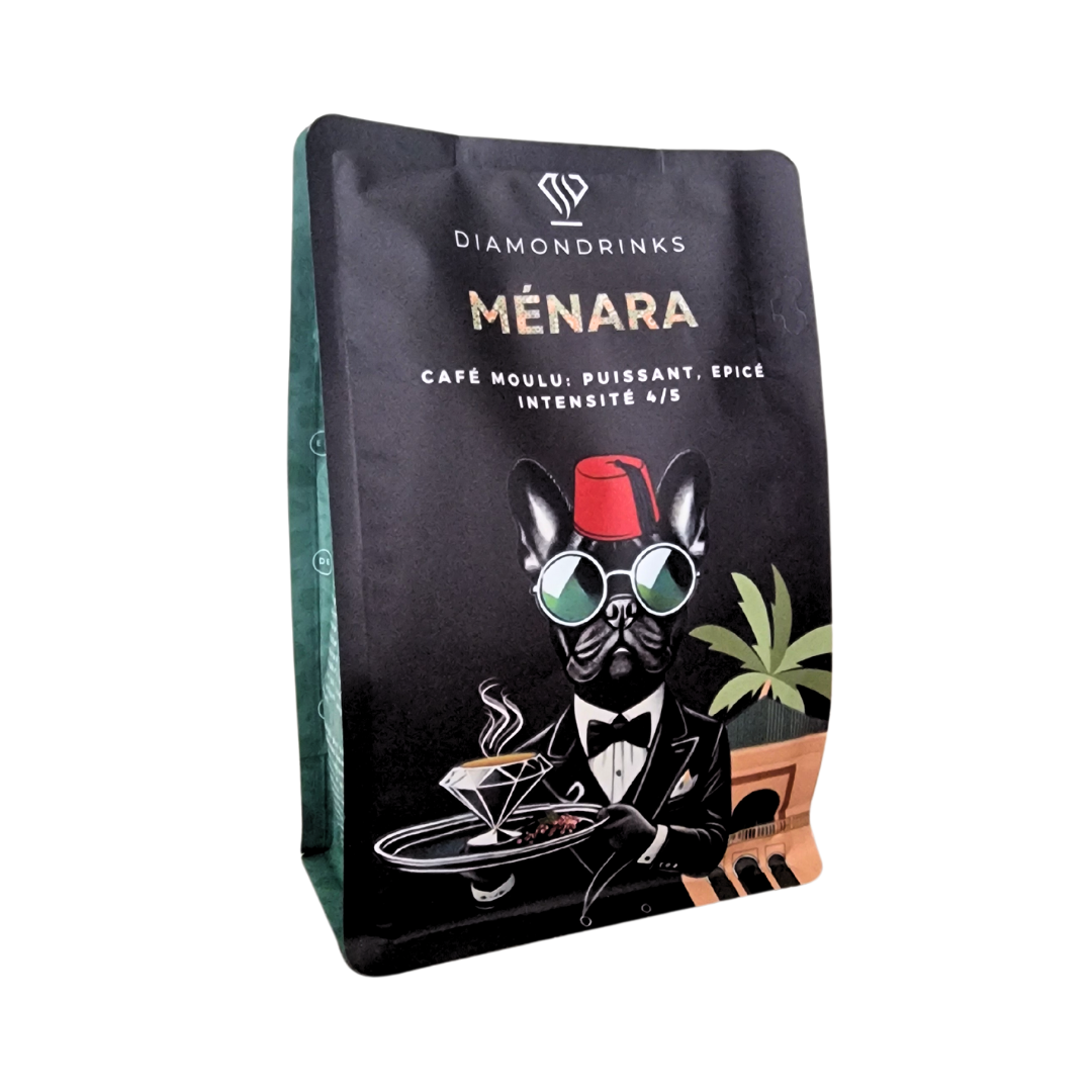MENARA : Café moulu recette Marocaine 250g - Torréfaction artisanale Francaise
